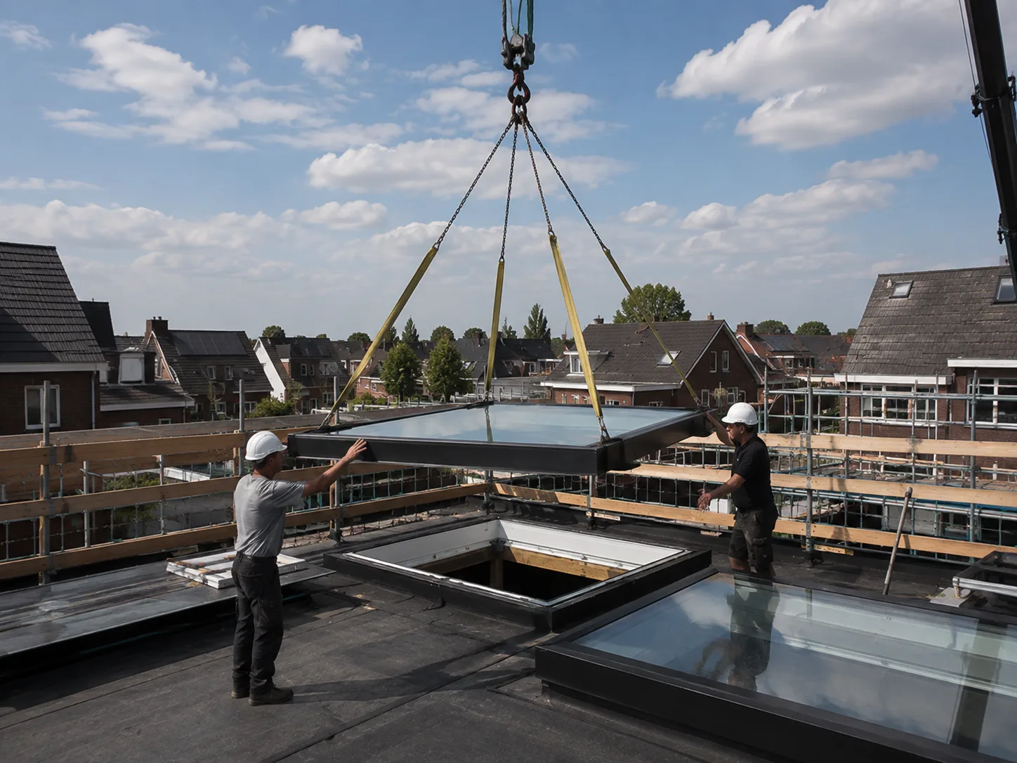 Metalen opstand in een bedrijfshal