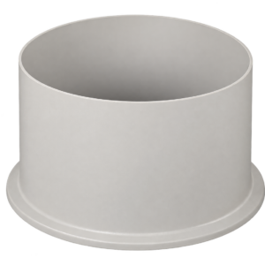 Ronde pvc-dagkantkoker met onderflens – weergave