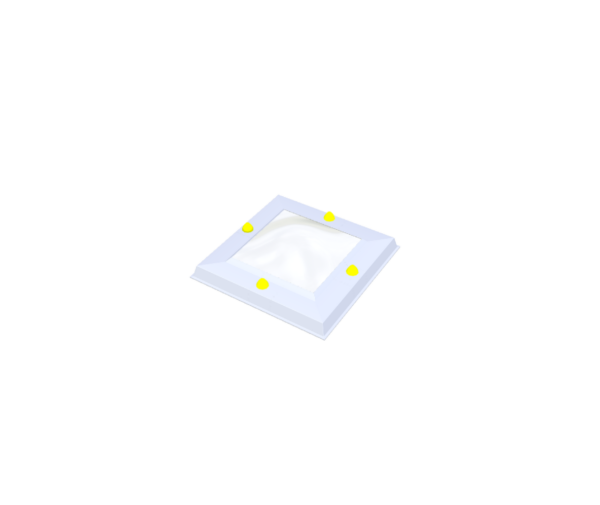 Acrylaat lichtkoepel · enkelwandig (EW)