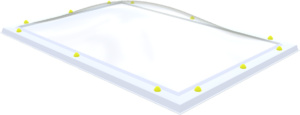 Skylux plastic skylight spherical rectangular acrylic clear