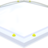Acrylaat lichtkoepel · driewandig (3W)