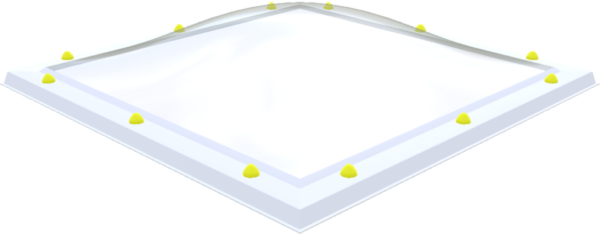 Acrylaat lichtkoepel · driewandig (3W)