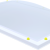 Acrylaat lichtkoepel · driewandig (3W)