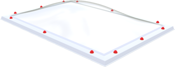 Polycarbonaat lichtkoepel · driewandig (3W)