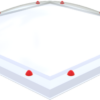 Polycarbonaat lichtkoepel · driewandig (3W)