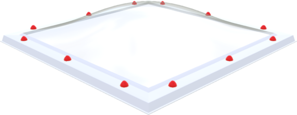 Polycarbonaat lichtkoepel · driewandig (3W)