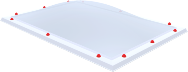 Polycarbonaat lichtkoepel · driewandig (3W)