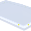 Piramide Acrylaat lichtkoepel · driewandig (3W)