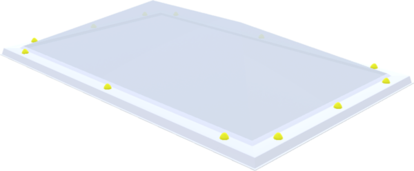 Piramide Acrylaat lichtkoepel · driewandig (3W)