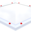 Piramide Polycarbonaat lichtkoepel · driewandig (3W)
