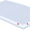 Piramide Polycarbonaat lichtkoepel · driewandig (3W)