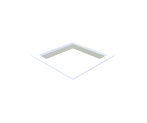 Skylux opengaande pvc-opstand 16/20X met enkele manuele spin – 3D-weergave Skylux opengaande pvc-opstand 16/20X met enkele manuele spin – 3D-weergave