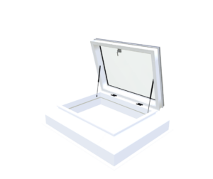 Skylux opengaande pvc-opstand 35/30 met manuele daktoegang i – 3D-weergave Skylux opengaande pvc-opstand 35/30 met manuele daktoegang i – 3D-weergave