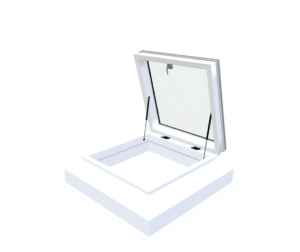 Skylux opengaande pvc-opstand 35/30 met manuele daktoegang i – 3D-weergave Skylux opengaande pvc-opstand 35/30 met manuele daktoegang i – 3D-weergave