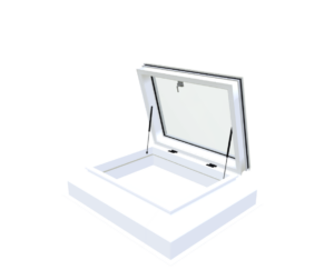 Skylux opengaande pvc-opstand 35/30 met manuele daktoegang i – 3D-weergave Skylux opengaande pvc-opstand 35/30 met manuele daktoegang i – 3D-weergave