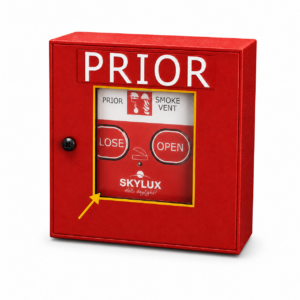 Skylux Vervangglas centrale/priorknop/brandknop Skylux Vervangglas centrale/priorknop/brandknop